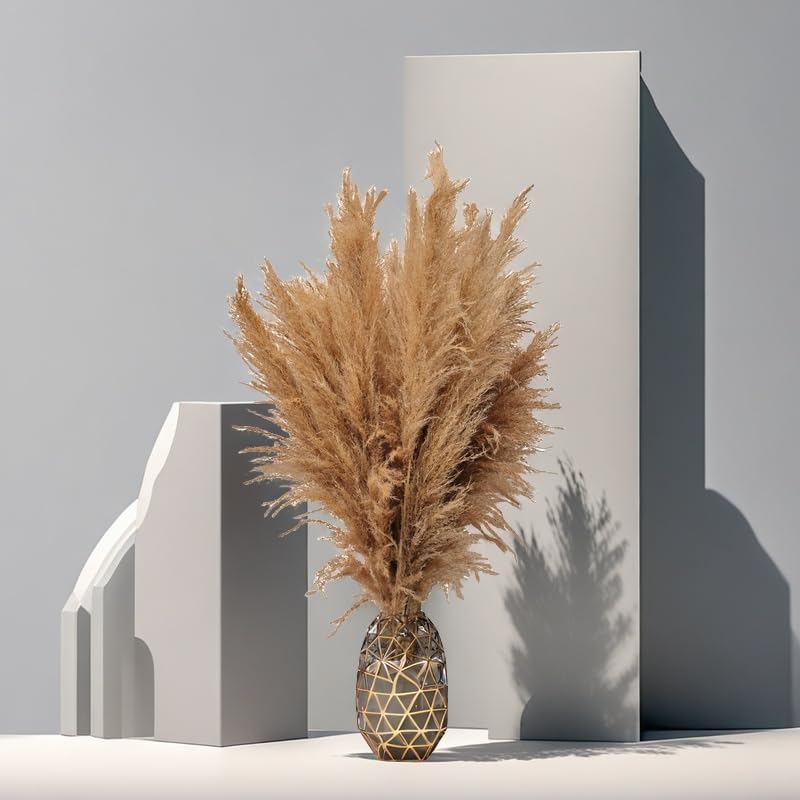 20 PCS 40 inches Bohemian Style Handpicked Pampas Grass Dried Flowers, Big Pampas Grass, Fluffy Grass, Dried Flowers for Wedding, Party