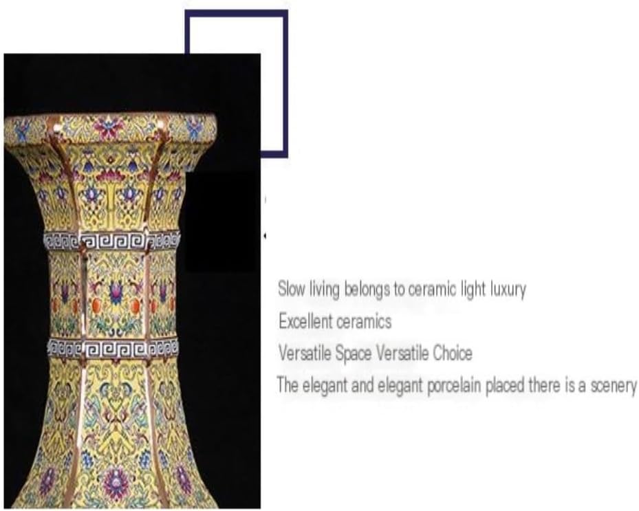 Flower Vase,Glass Vases Floor-Standing Vase Ceramic Decorative Vase Antique Chinese Enamel Porcelain Home Crafts Ornament Vase Vase,Blue,A