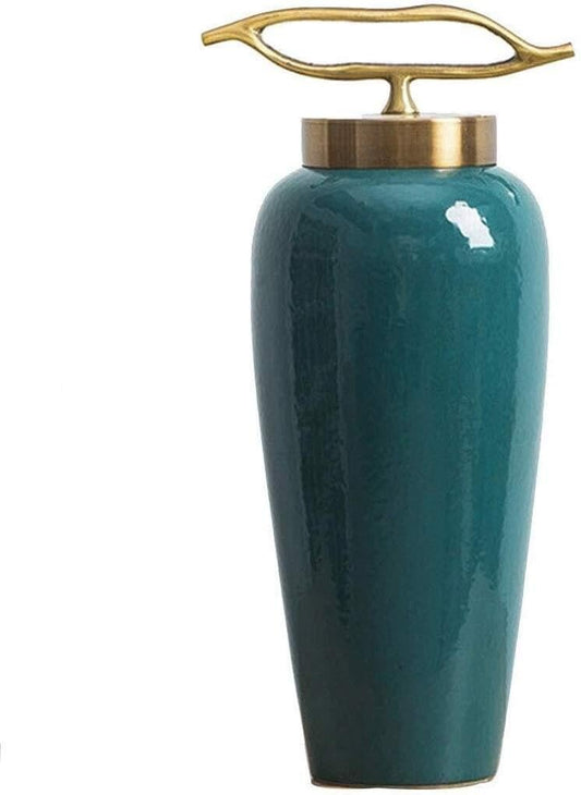 Handcrafted Ceramic Vase, Decorative Hydroponic Vase for Home, Living Room, Bedroom, Office