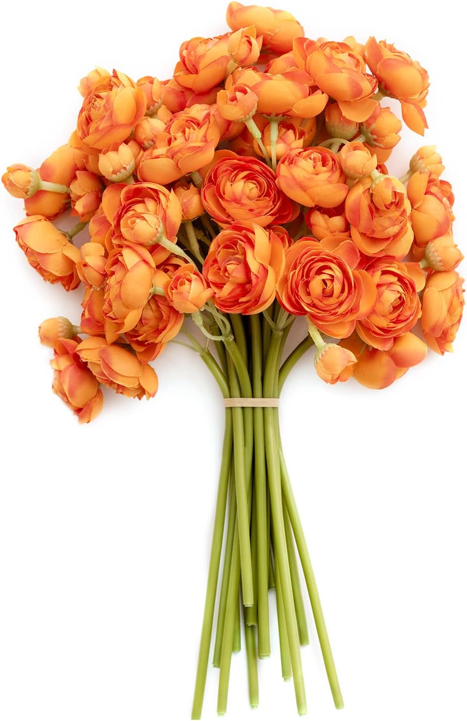 Ling's Moment Ranunculus Artificial Flower, Faux Silk Mini Ranunculus Flowers for DIY Bouquet, Bulk Fake Wedding Filler Flowers for Centerpieces Arrangements Bridal Shower Decorations, Dusty Rose
