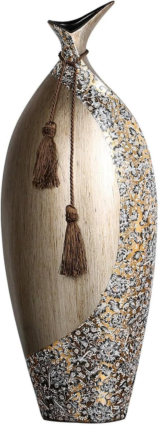 Vase Ceramic Flower Vase Modern Dried Flower Vase, Ceramic Decorative Vase for Living Room, Entryway, Dinner Table, Farmhouse, Office, Wedding and Housewarming,22x63cm