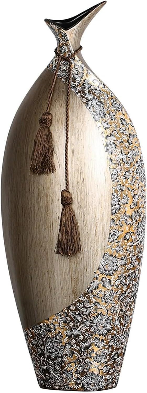 Vase Ceramic Flower Vase Modern Dried Flower Vase, Ceramic Decorative Vase for Living Room, Entryway, Dinner Table, Farmhouse, Office, Wedding and Housewarming,2pcs
