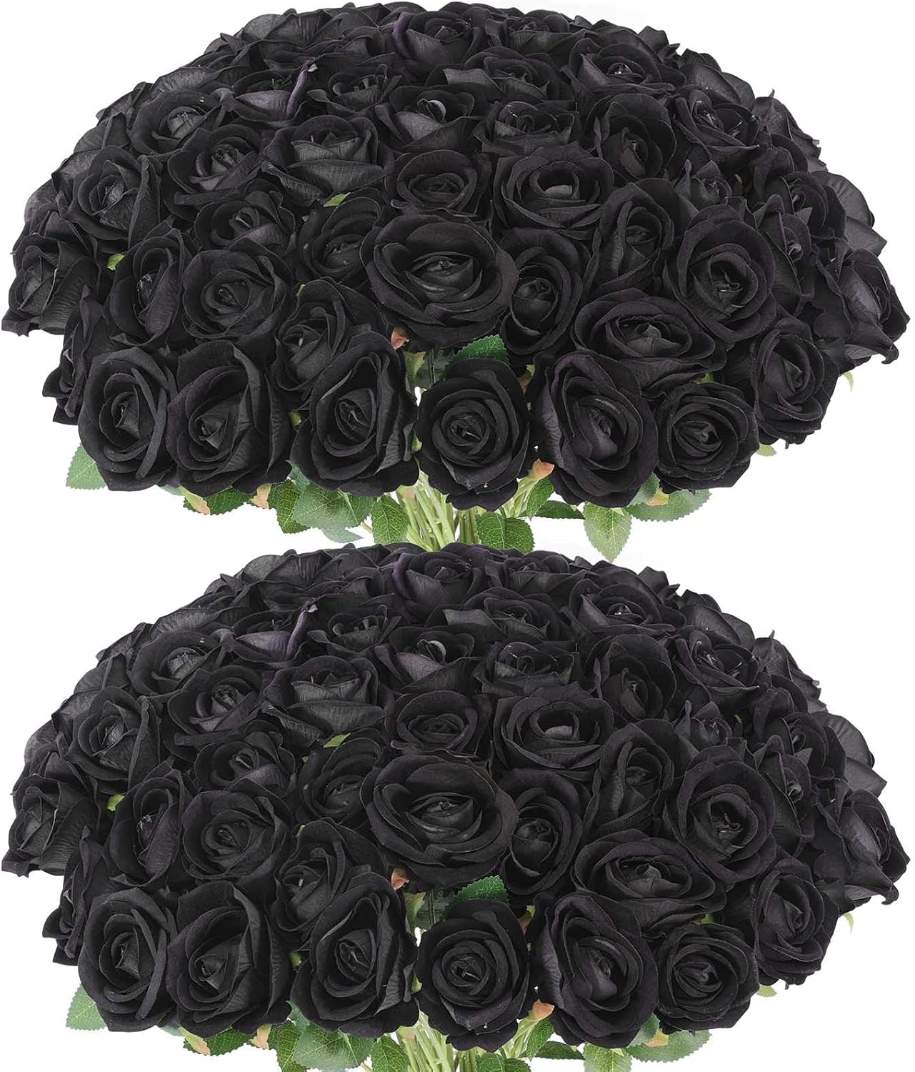 60 Pcs Artificial Roses Bulk Velvet Silk White Roses White Roses for Wedding Centerpieces Bridal Bouquet Mohter's Day Valentine's Day Home Decor (60, White)