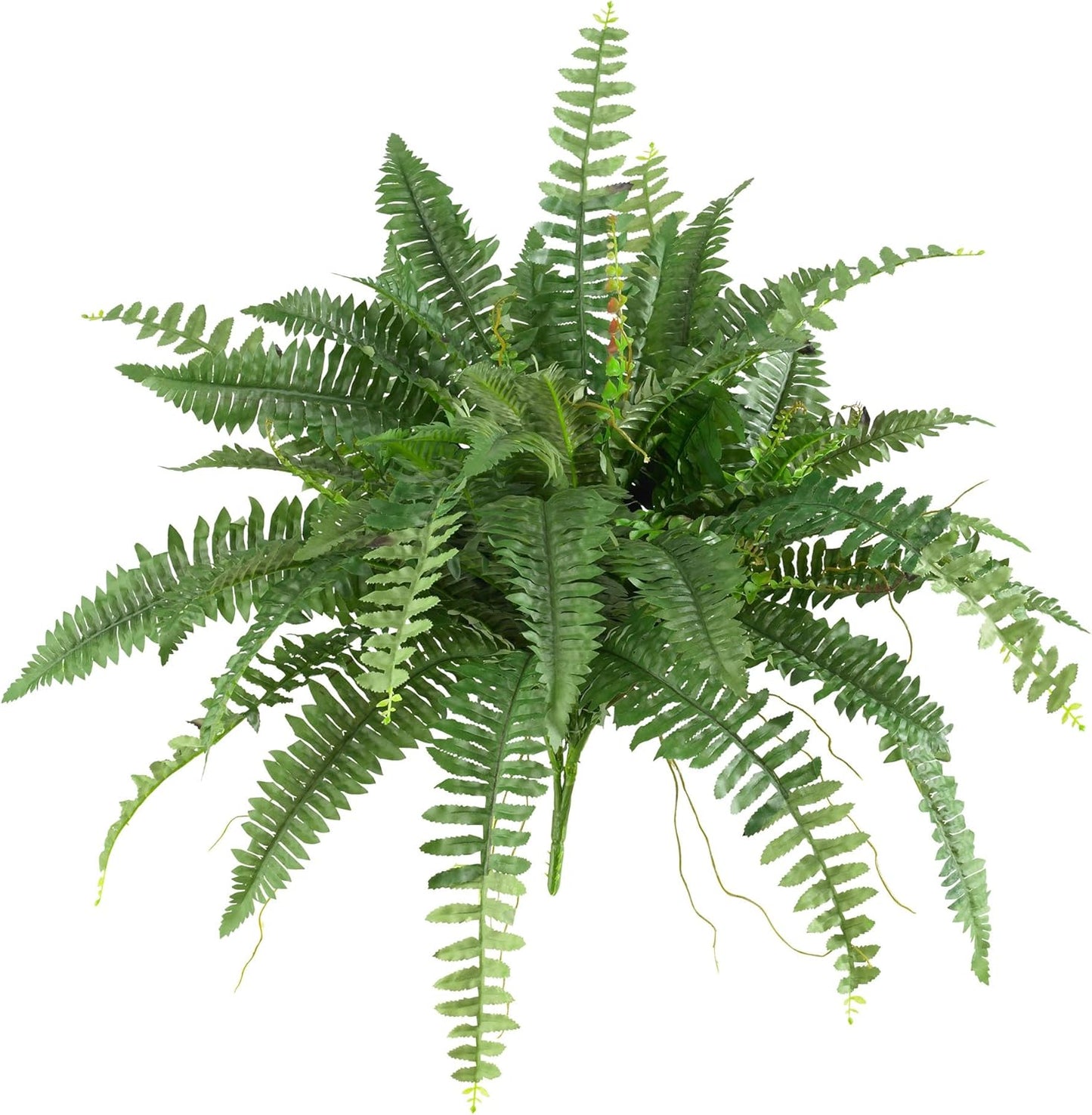 Nearly Natural 40IN Artificial Boston Fern Large Hanging Plant, Set of 2 Artificial Ferns that Look Real for Home Décor