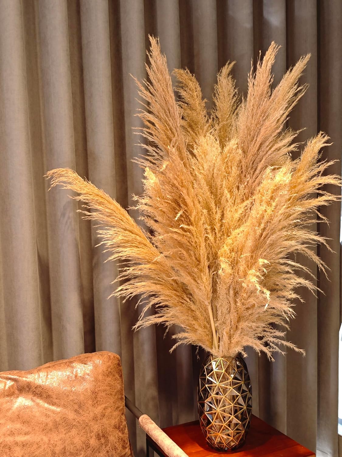 20 PCS 40 inches Bohemian Style Handpicked Pampas Grass Dried Flowers, Big Pampas Grass, Fluffy Grass, Dried Flowers for Wedding, Party